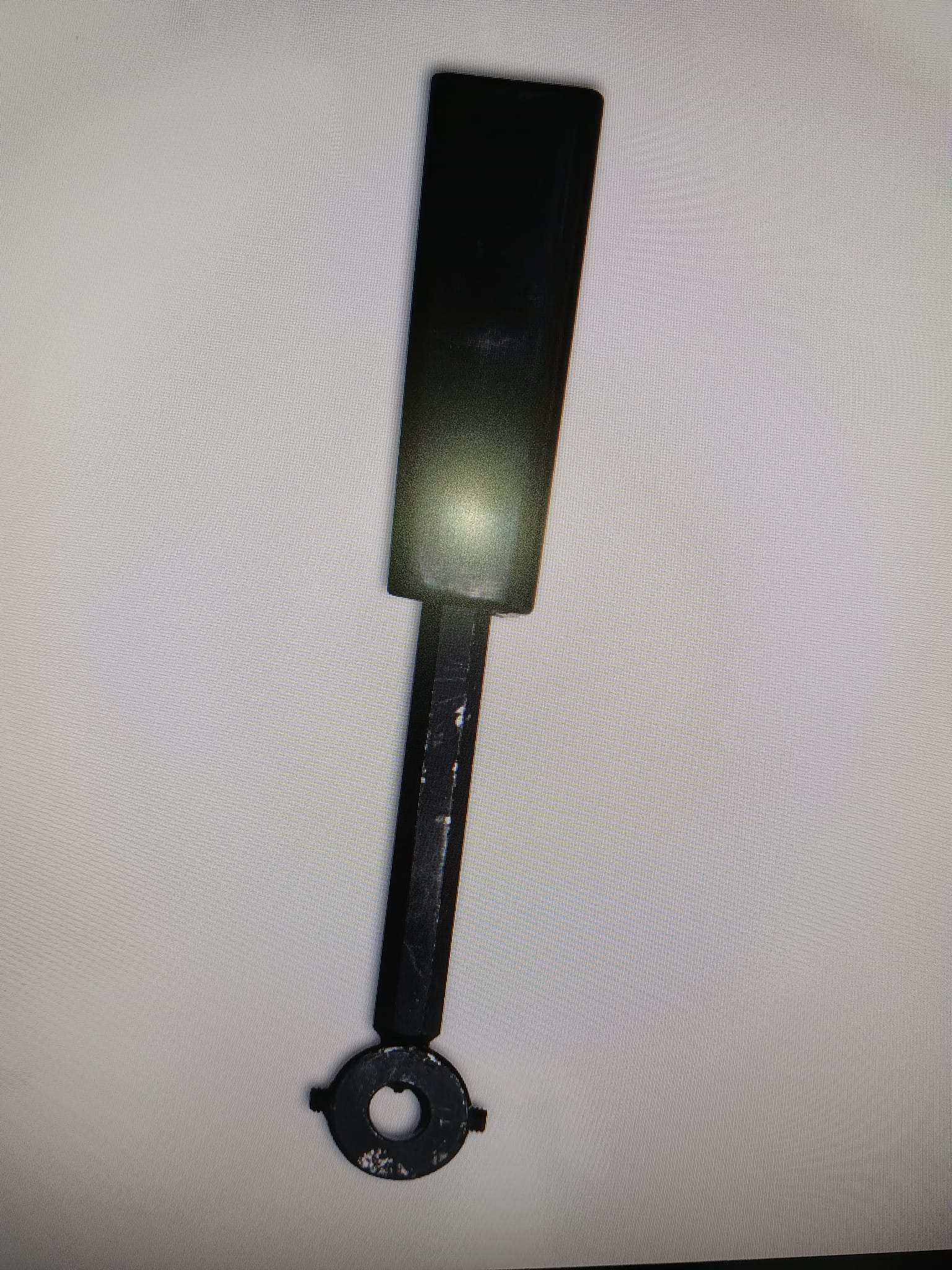 Bedienhebel für Bypassklappe und Turbulatorreinigung HVG/HVG II (Gummigriff+Metallhebel+Ring)